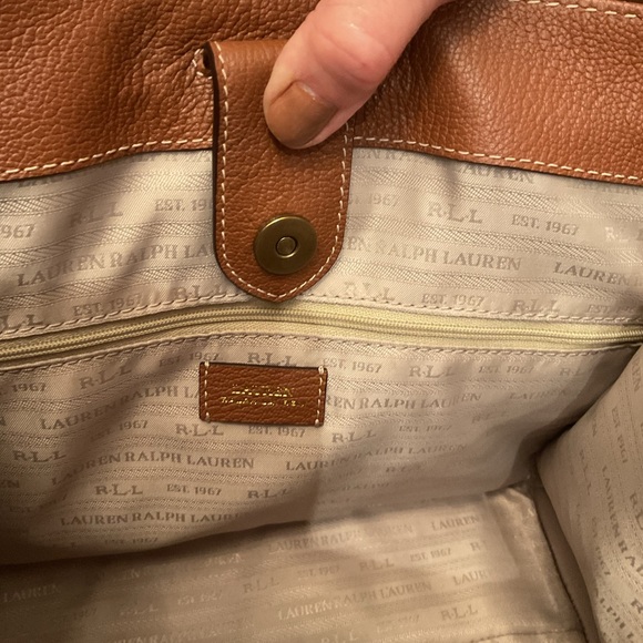 Large Brown Classic LRL Tote Bag - Picture 10 of 13